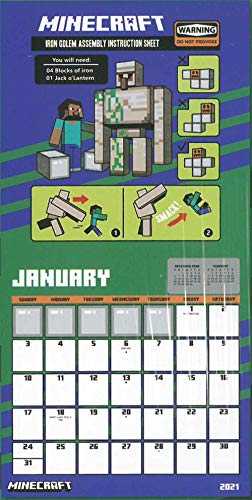 Minecraft 2021 16-Month Calendar