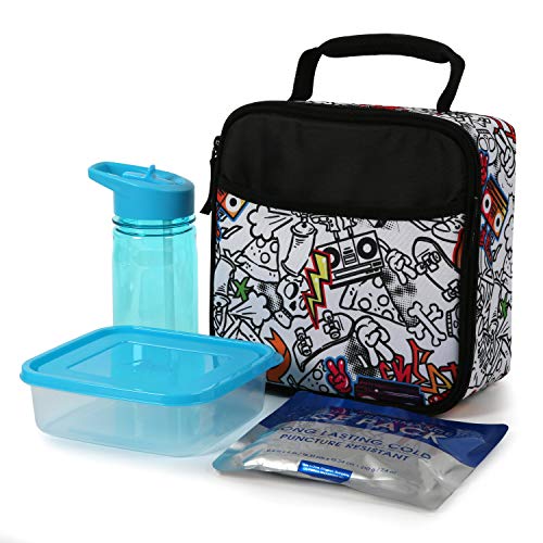 Arctic Zone Lunch Kit Combo Skull Graffiti