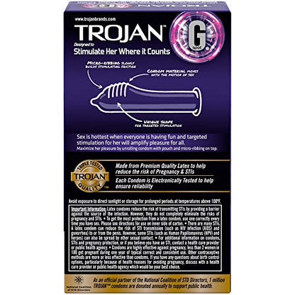 Trojan G. Spot Premium Lubricated Condoms - 10 count