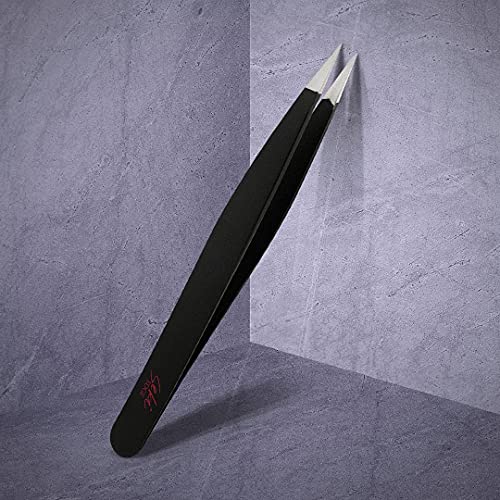 SEKI EDGE SS-501- Black Stainless Steel Point Tweezer