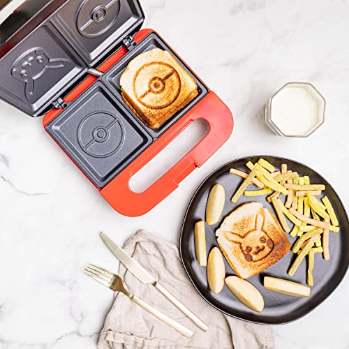 Pokemon Grilled Cheese Maker - Make Pokeball and Pikachu Sandwiches - Kitchen Appliance