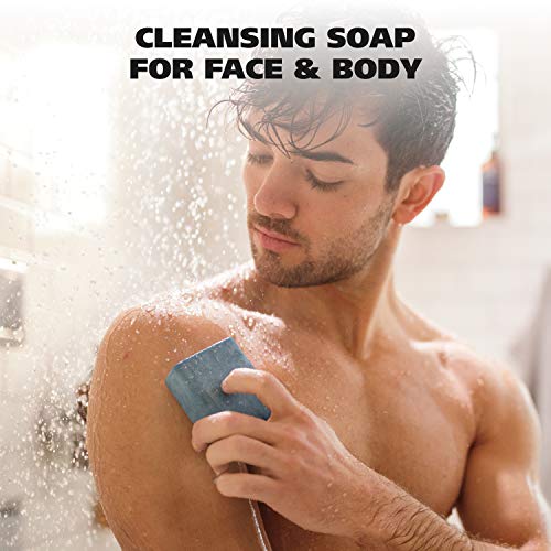 Wahl Exfoliating & Moisturizing Face & Body Soap Bar with a Rich, Soft Lather for Shaving, Showering & Facial Cleansing for Men - Model 805614