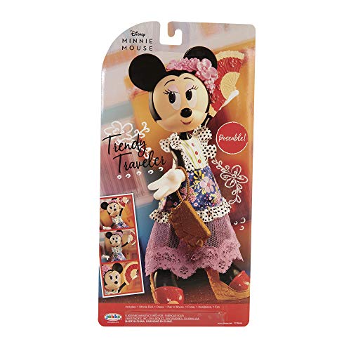 Disney Minnie Mouse Doll Trendy Traveler Deluxe Fashion Doll 10 inches