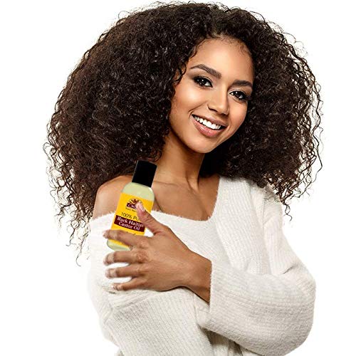 OKAY | 100% Pure Black Haitian Castor Oil | For All Hair Textures & Skin Types | Grow Healthy Hair - Treat Skin Conditions | Oil of Palma Christi | All Natural | 4 Oz