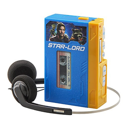 Guardians of The Galaxy Marvel Movie Toy Starlords Walkman Kids Voice Recorder and Kids mp3 Player All in One – Starlord Cassette Player with Starlords Headphones