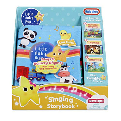 Little Tikes Little Baby Bum Singing Storybook Official Nursery Rhyme Song Soft Book, 7.50 L x 7.00 W x 3.00 H Inches