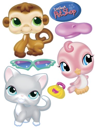 Hasbro Littlest Pet Shop Flypaper - Cat, Bird & Monkey