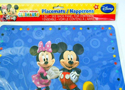 Disney Junior Set of 12 Mickey Mouse Clubhouse & Minnie Paper Placemats