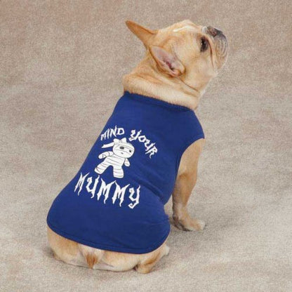 Mind Your Mummy Dog Tee Size: X-Small (10" H x 8.5" W x 0.25" D)