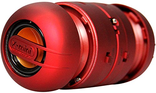 X-Mini MAX XAM15-PU Portable Capsule Speaker System, Stereo, Red