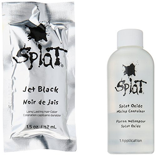 Splat | Original Complete Jet Black Hair Dye Kit | Permanent | Long Lasting | Vegan and Cruelty-Free