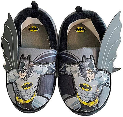 BBC International Toddler Boys Batman Winged Slippers Size 7/8 Grey