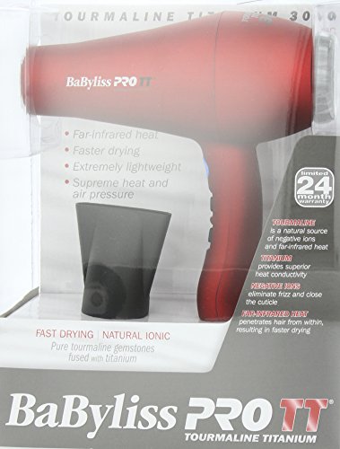 BaBylissPRO Tourmaline Titanium 3000 Dryer BABTT5585 UPC: 074108209252