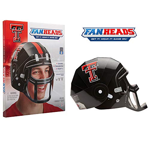 Fan Heads 07882-PDQ Texas Tech Raiders Helmet, Red