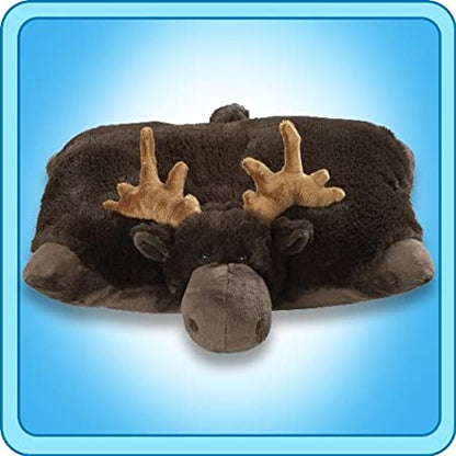 Pillow Pets Pee-Wees Chocolate Moose Plush Stuffed Animal 11”