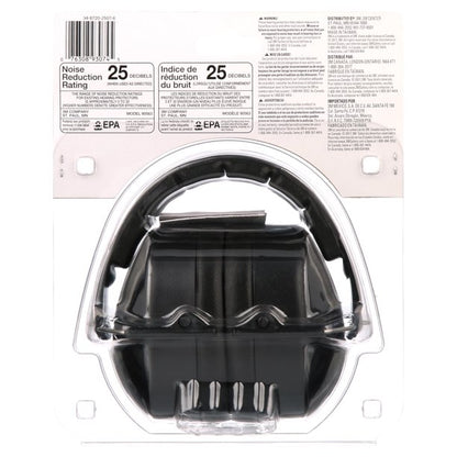 3M Lawn & Garden Folding Earmuff, 90563-LG3DC, Black