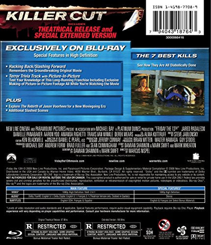 Friday the 13th Killer Cut(2009) (Rpkg/BD) [Blu-ray]