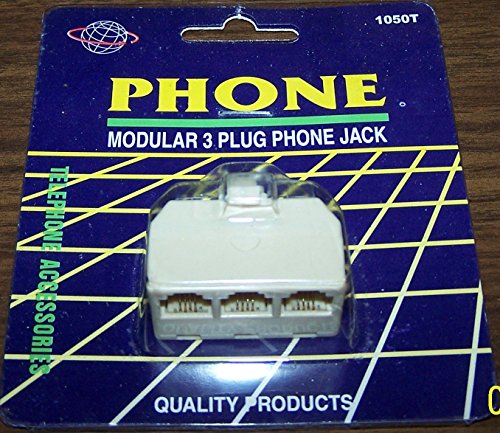 Uninex 11151603 Phone Modular T-Adapter, 3 for 1