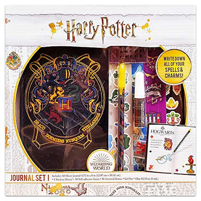 Harry Potter Journal and Pen Set ~ Premium Harry Potter Diary, Pen, Stickers, Gems, and More!