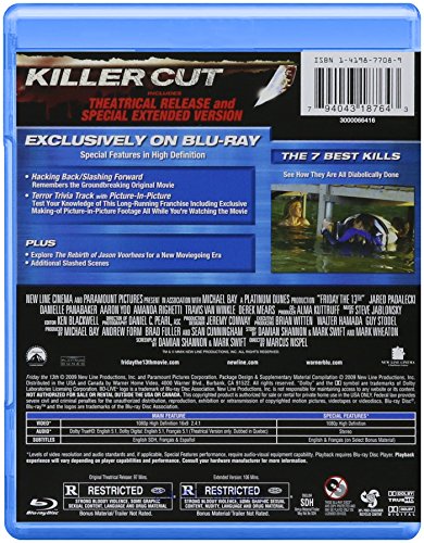 Friday the 13th Killer Cut(2009) (Rpkg/BD) [Blu-ray]