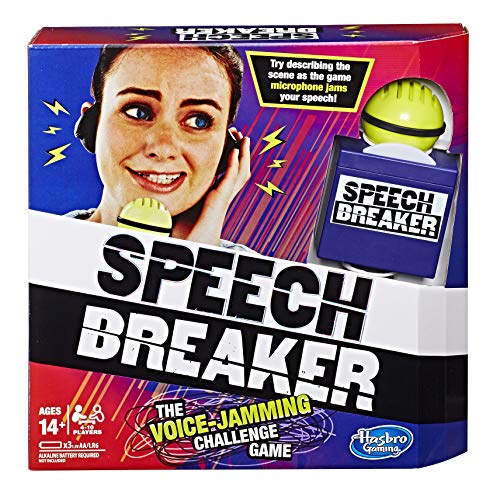 Speech Breaker Game Voice Jamming Challenge Microphone Headset Electronic Party Game Ages 14+