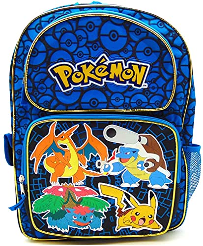 Pokemon Zoofy Full Size Blue 16 Backpack