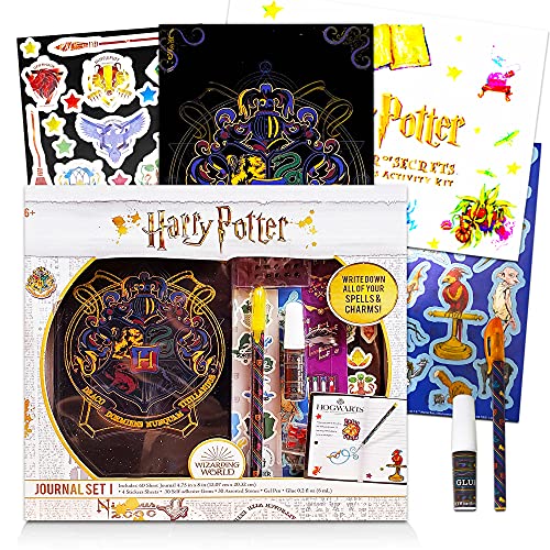 Harry Potter Journal and Pen Set ~ Premium Harry Potter Diary, Pen, Stickers, Gems, and More!