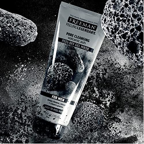 PH Beauty-Freeman Beauty Feeling Legendary Pore Clearing PeelOff Mask With Volcanic Ash, 6 Fl Oz, Black (45761-0x6)