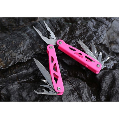 Ozark Trail 12-in-1 Multi-Tool with Carrying Sheath, Pink, Model 8701#