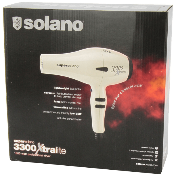 Solano SuperSolano 3300 Xtralite Hair Dryer, Limited Edition