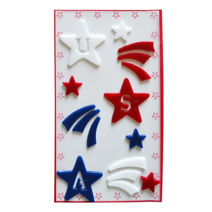 USA Stars Gel Cling - S