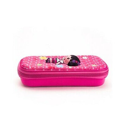 Maxi's Design 3D Sophie Pencil Case for Girls with Zipper, Pink