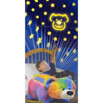 Pillow Pets Dream Lites Jumbo Rainbow Peaceful Bear