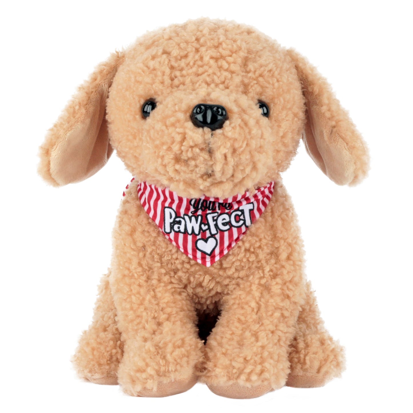 Way To Celebrate Valentine's Day Sitting Puppy Plush, Brown