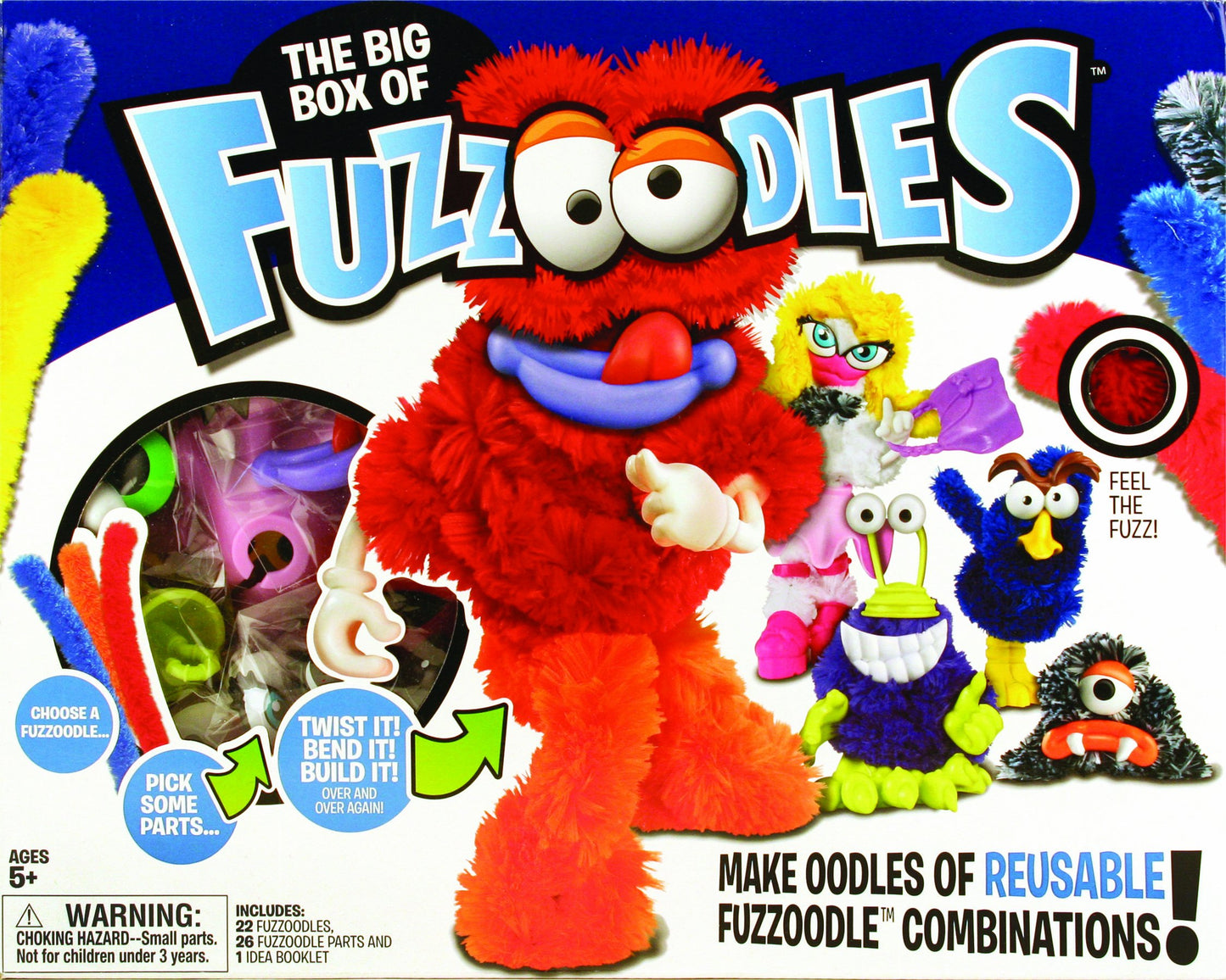 Ideal Fuzzoodles Big Box Plush