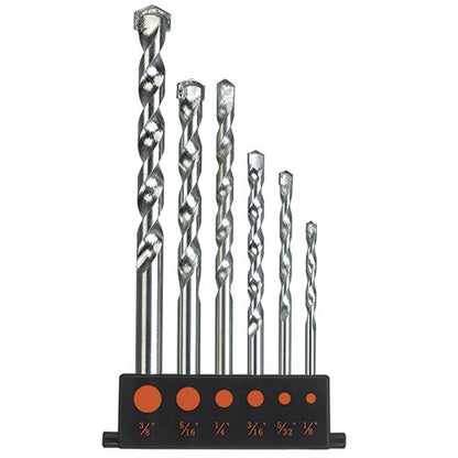 BLACK+DECKER 6-Piece Masonry Bit Set, BDAMASON-6M