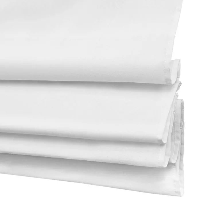 Light Filtering Cordless Roman Window Shade White 64 Inches (L), 27 Inches (W) - Lumi Home Furnishings