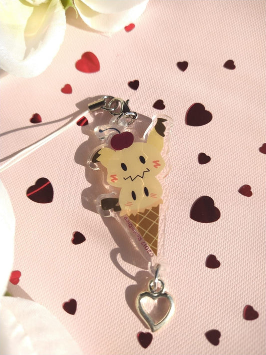 Pokemon Keychain Mimikyu Sundaes Realmdrop Shop