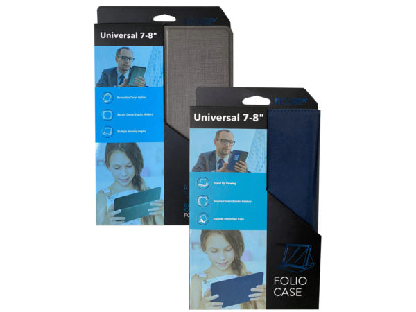 Accellorize Assorted Universal Tablet Folio Case 7"/8"