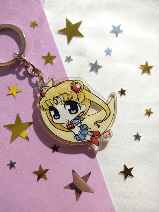 Sailor Moon Keychain - Moon Realmdrop Shop