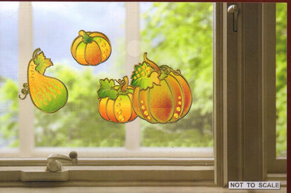 Fall Harvest Window Decoration