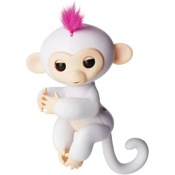 Fingerlings - Interactive Baby Monkey - Sophie (White with Pink Hair) By WowWee