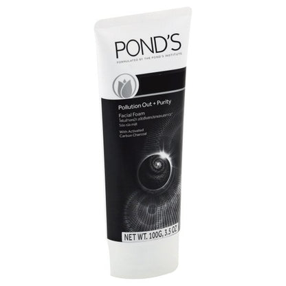 Ponds Pure White Deep Cleanser Facial Wash. Skin Exfoliator and Cleanser with Activated Carbon/Charcoal. 3.5 Fl Oz.