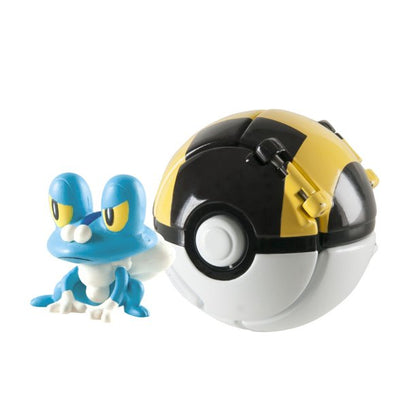 Tomy Pokemon Throw 'N' Pop Froakie and Ultra Ball Figure Set