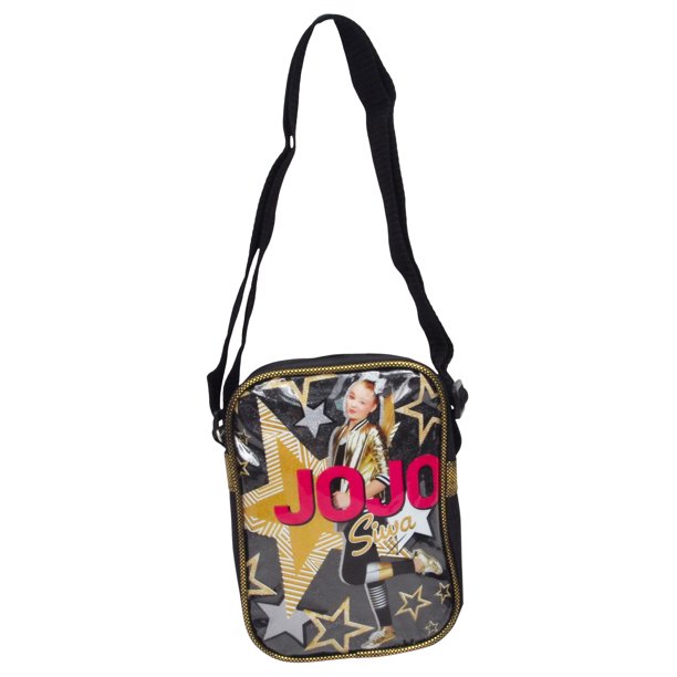 Nickelodeon Girls' JoJo Siwa Pa Crossbody, Black, One Size