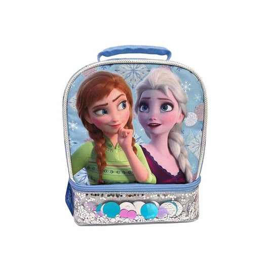 Kids Disney Frozen Dual Compartment Reusable Lunch Bag for Girls