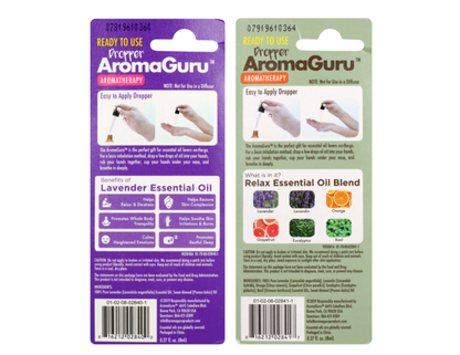 Aroma Guru Scented Aromatherapy Droppers, 0.27 fl.oz. Bottles