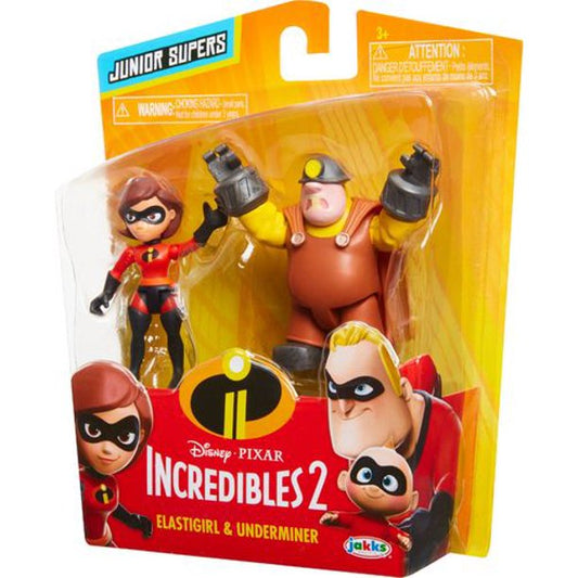 Disney / Pixar Junior Supers Mr. Incredible & Edna Mini Figure 2-Pack