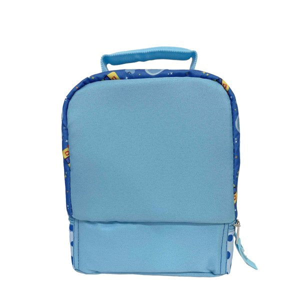 Kids Nickelodeon Blues Clue Dual Compartment Drop Bottom Lunch Bag