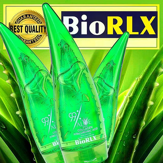 BIORLX Aloe Vera Gel with Collagen Hyaluronic Acid 8.5 Oz